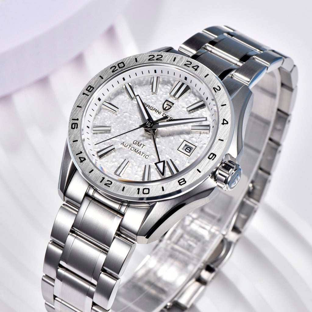 PGN Design Fortress Silver silver watch - product photo