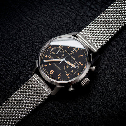 PGN Design Frankfurt Golden Black gold watch - product photo
