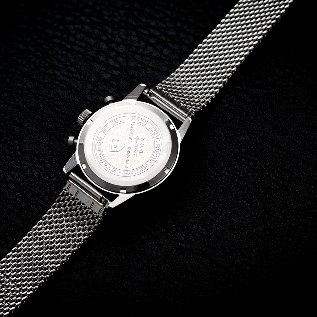 PGN Design Frankfurt Golden Black gold watch - product photo