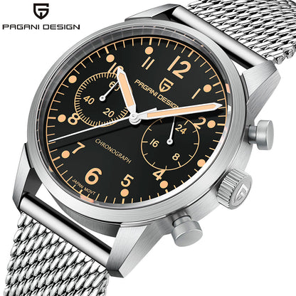 PGN Design Frankfurt Golden Black gold watch - product photo