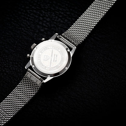PGN Design Frankfurt Silver Black silver watch - product photo