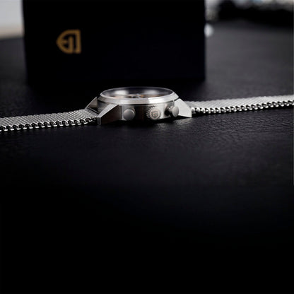PGN Design Frankfurt Silver Black silver watch - product photo