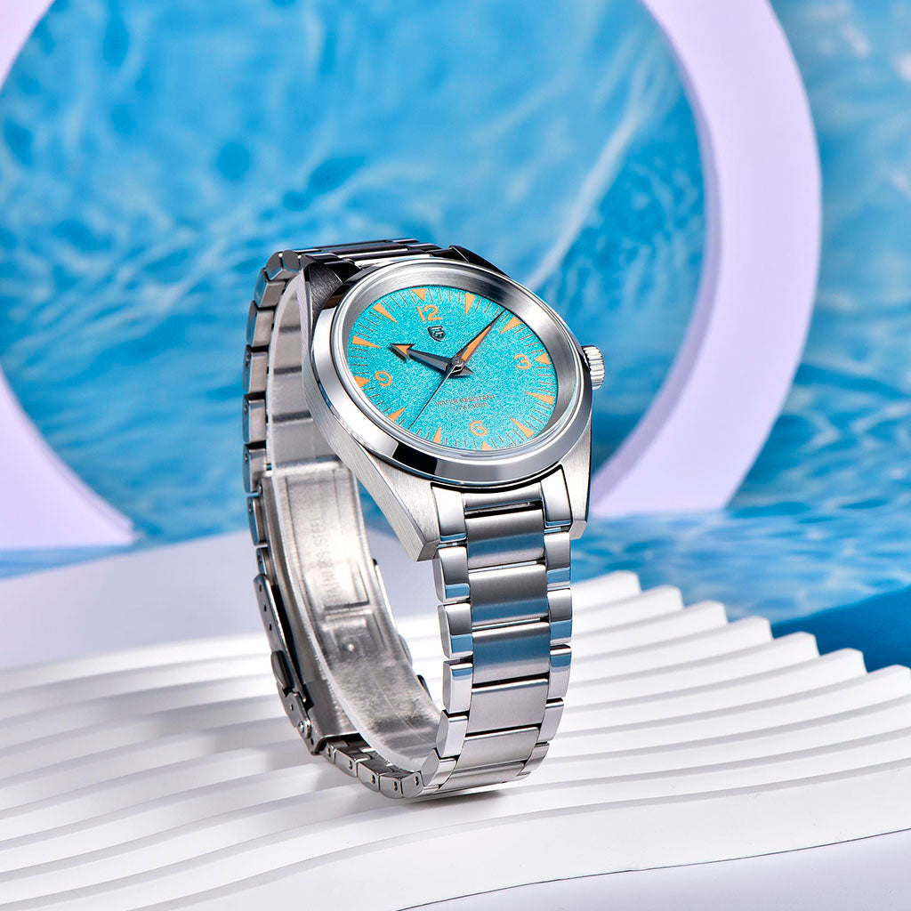 PGN Design Fusion Turquoise steel watch - product photo