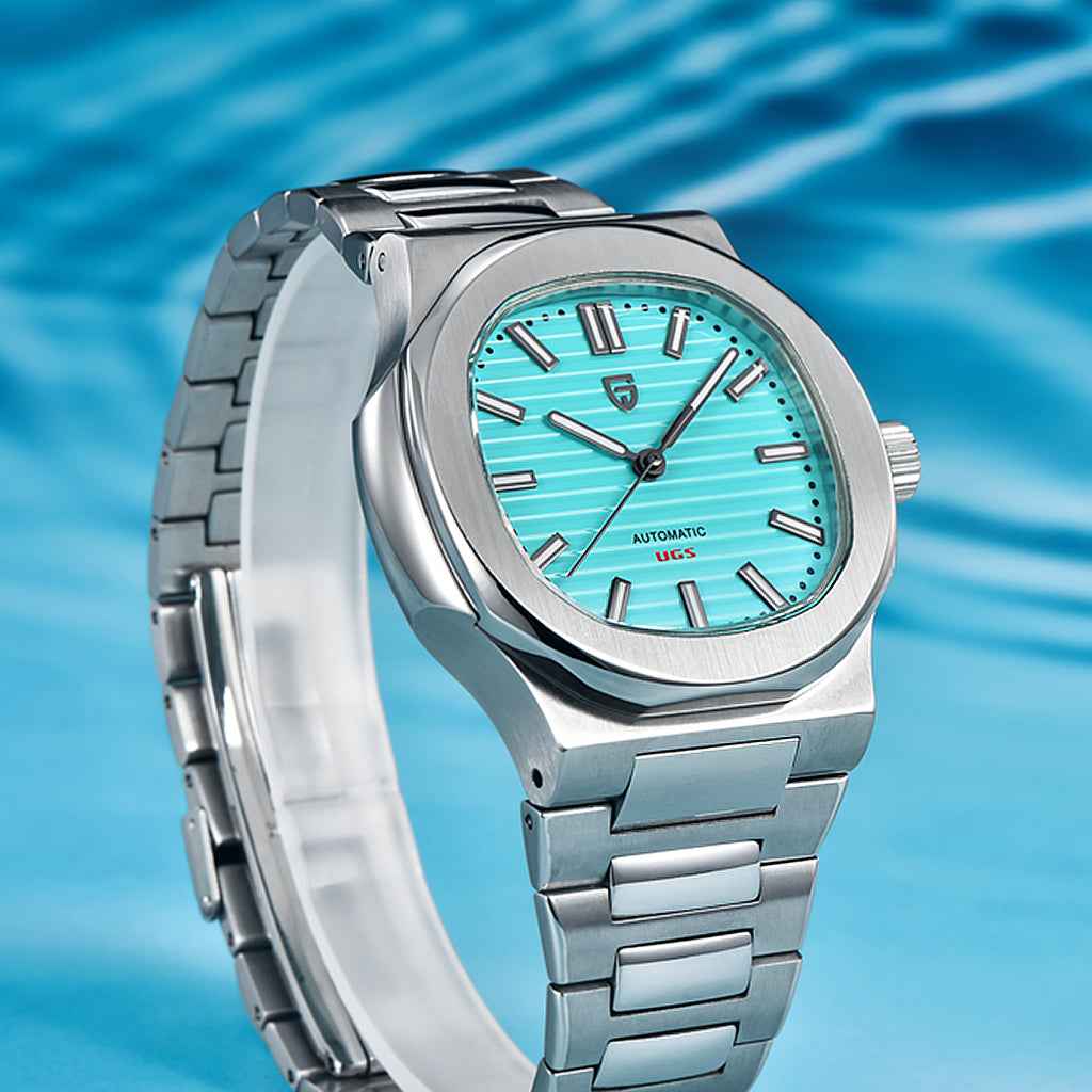 PGN Design Giancarlo Mint steel watch - product photo