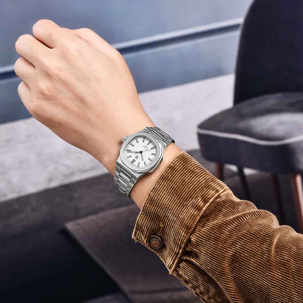 PGN Design Giancarlo White white watch - product photo