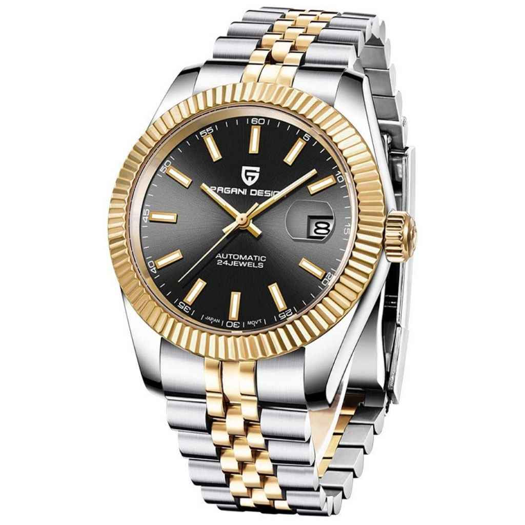 PGN Design Giovanni Gold Black gold watch - product photo