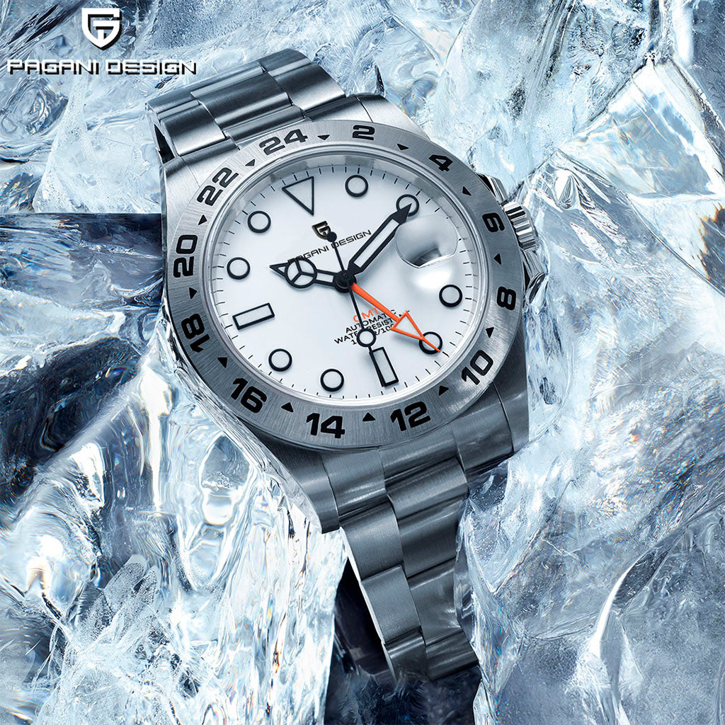 PGN Design Glide Silver White white watch - product photo