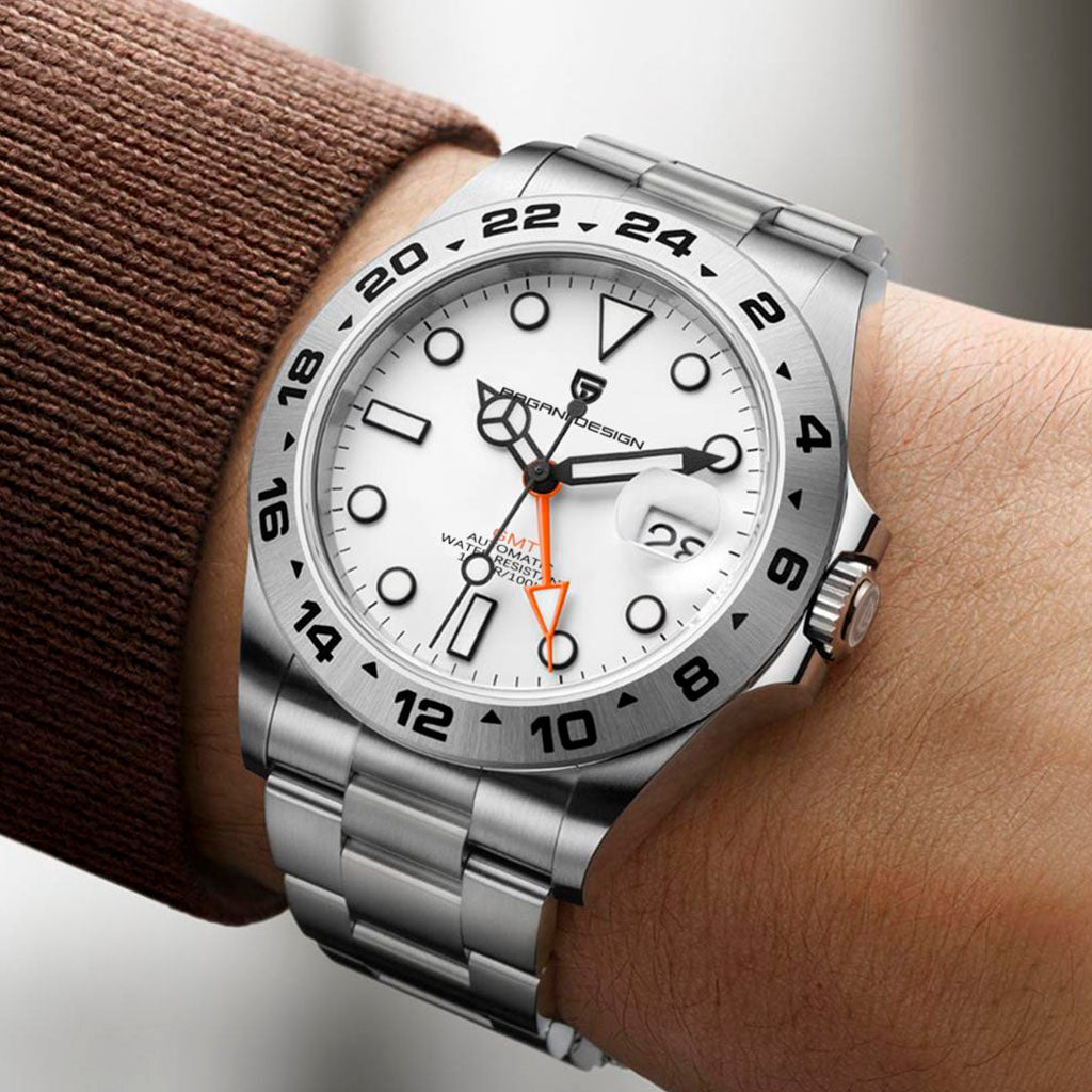 PGN Design Glide Silver White white watch - product photo