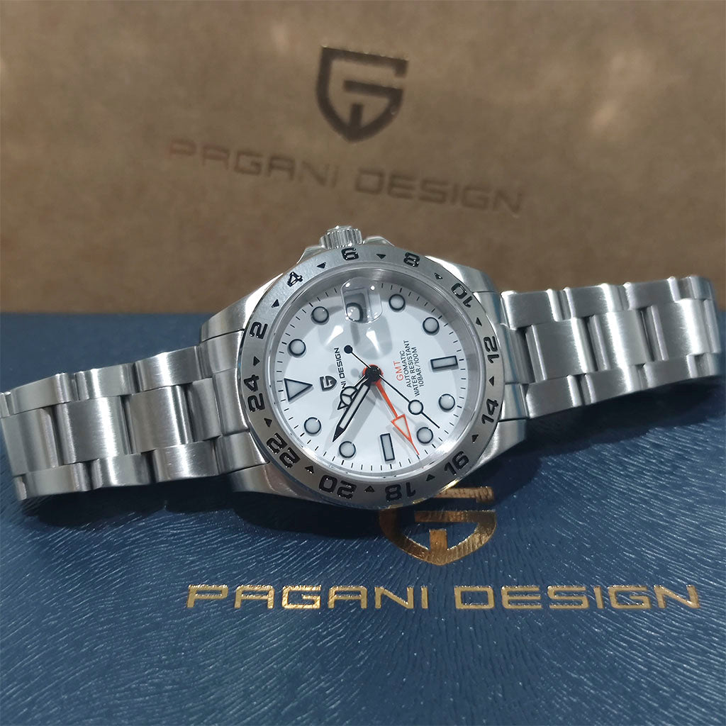 PGN Design Glide Silver White white watch - product photo