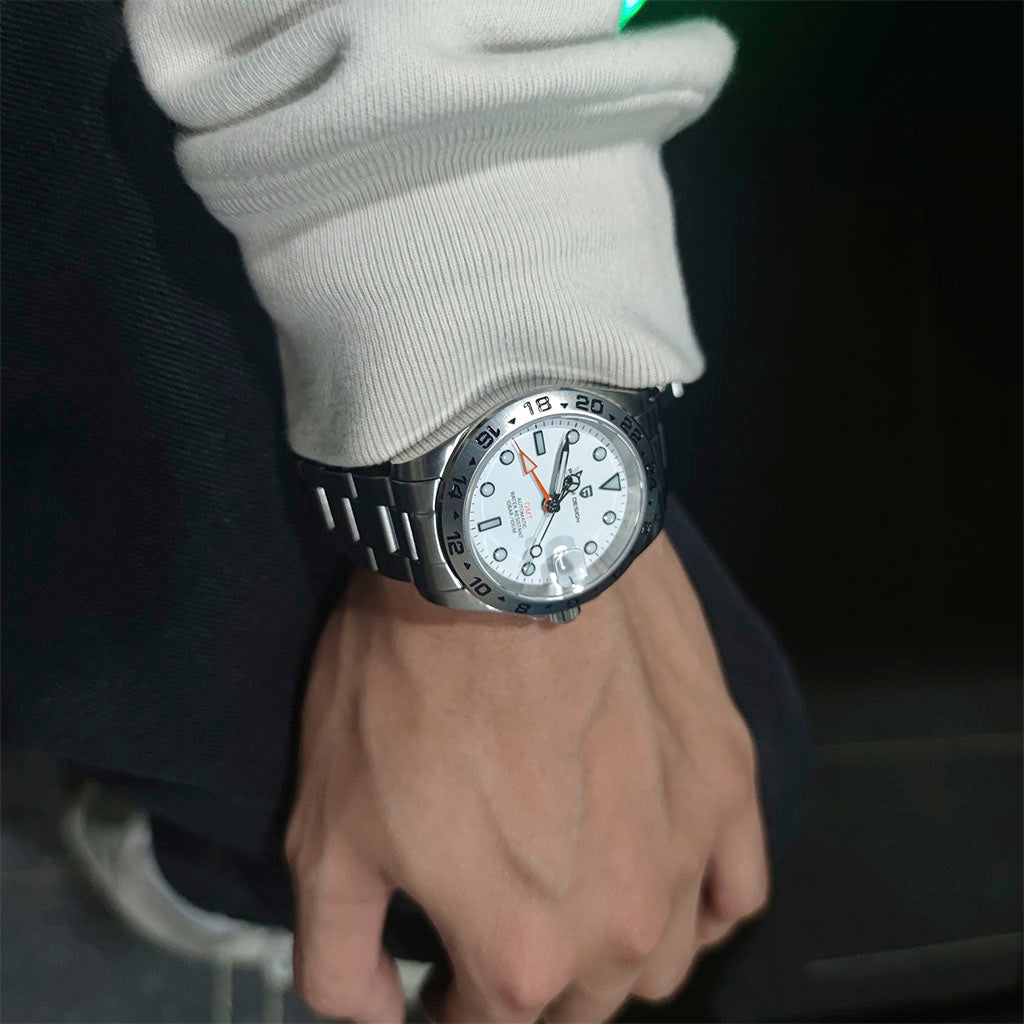 PGN Design Glide Silver White white watch - product photo