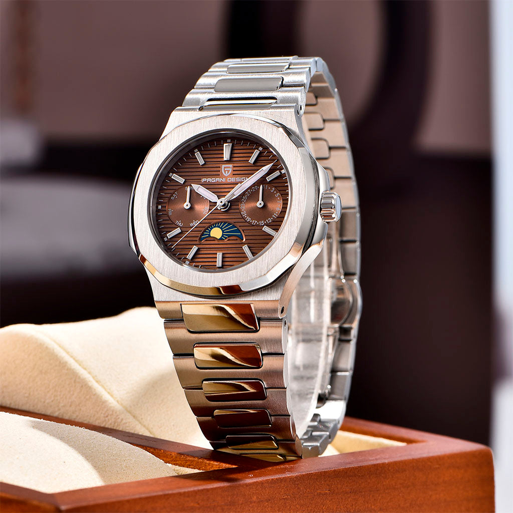 PGN Design Le mans Brown brown watch - product photo