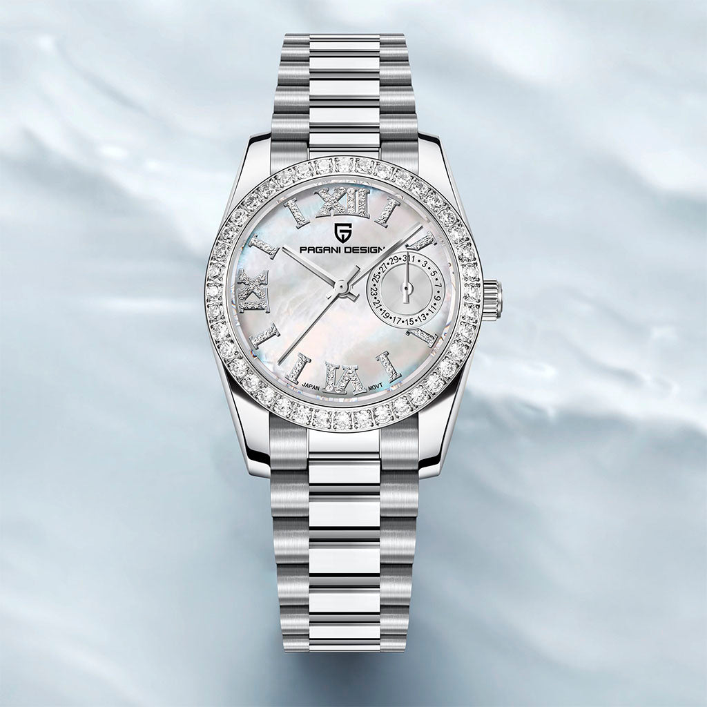 PGN Design Lily White white watch - product photo