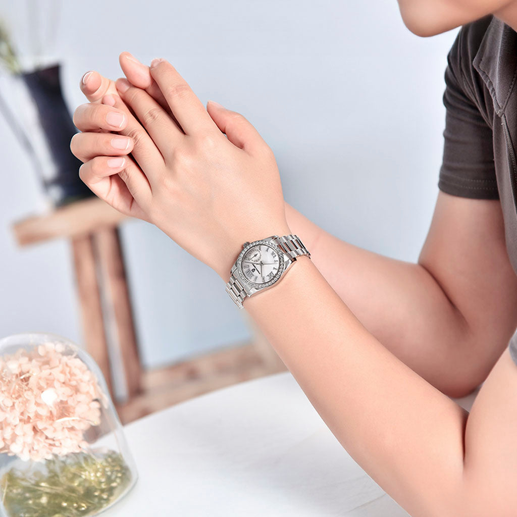 PGN Design Lily White white watch - product photo