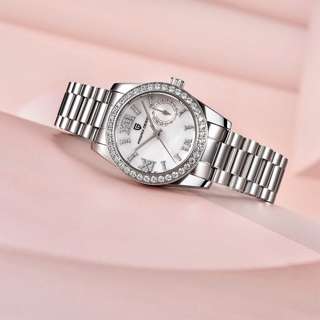 PGN Design Lily White white watch - product photo
