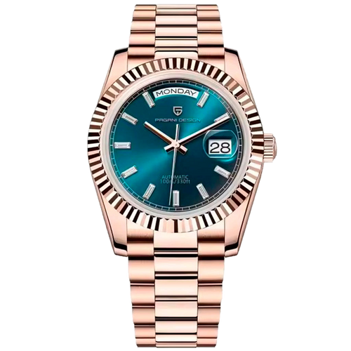 PGN Design London Rose Blue rose gold watch - product photo