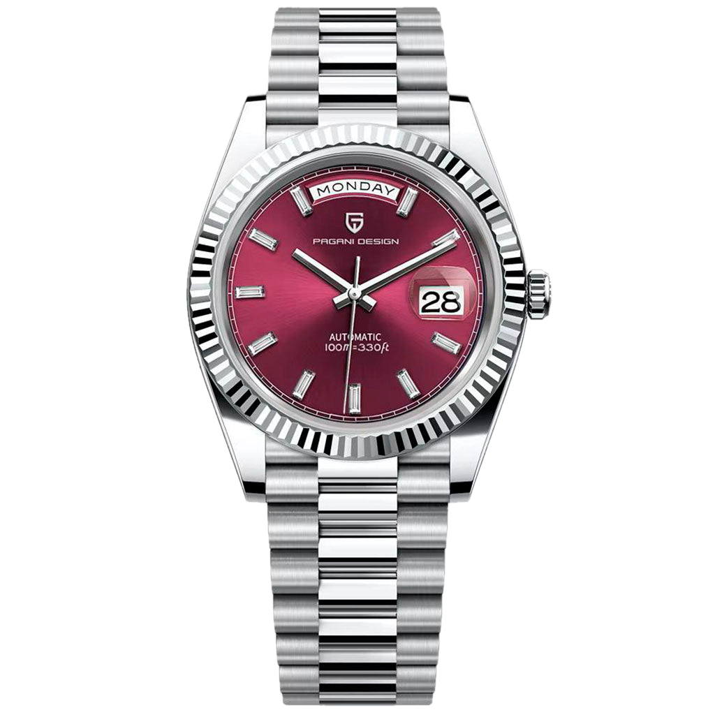 PGN Design London Silver Cherry Red red watch - product photo