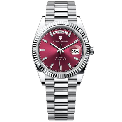PGN Design London Silver Cherry Red red watch - product photo
