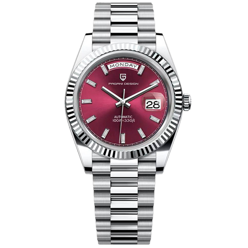 PGN Design London Silver Cherry Red red watch - product photo