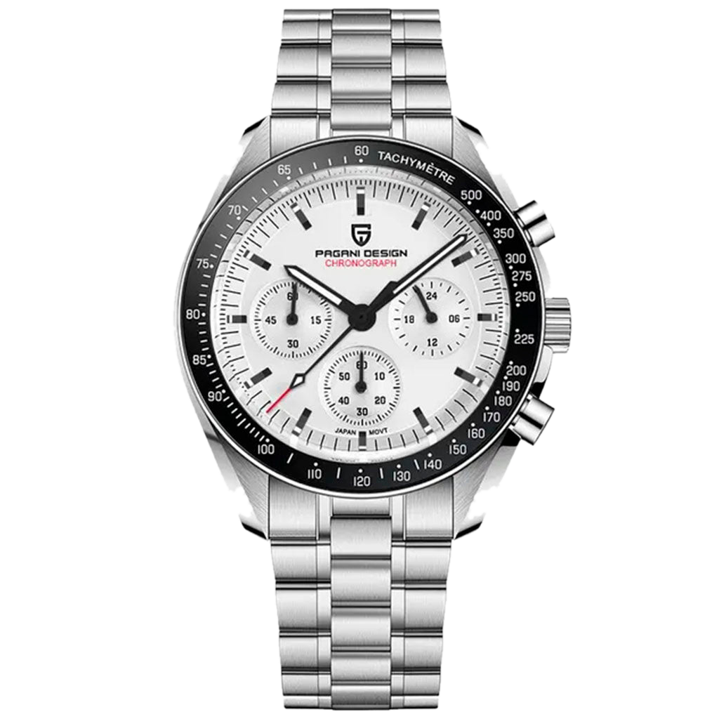 PGN Design Lorenzo Black and White white watch - product photo
