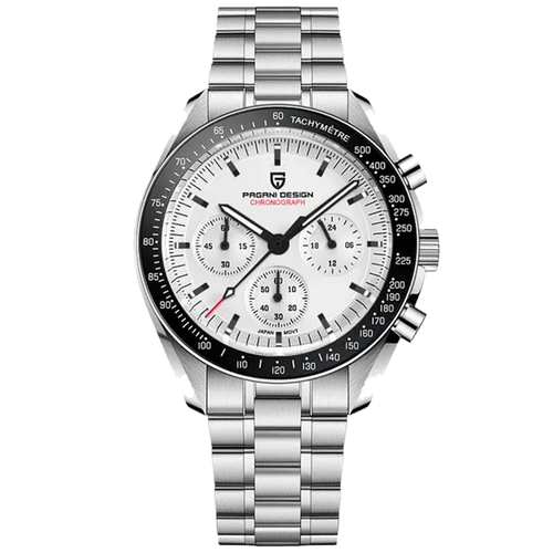 PGN Design Lorenzo Black and White white watch - product photo