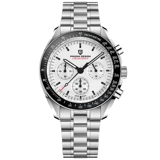 PGN Design Lorenzo Black and White white watch - product photo