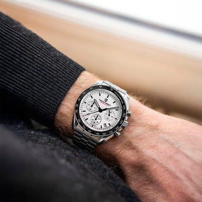PGN Design Lorenzo Black and White white watch - product photo