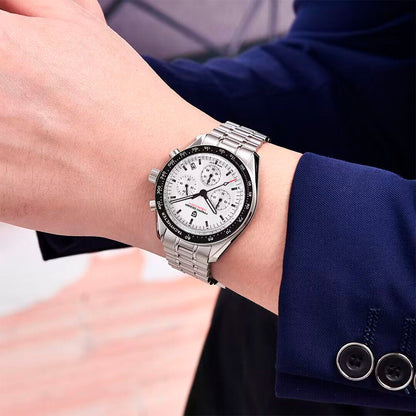 PGN Design Lorenzo Black and White white watch - product photo