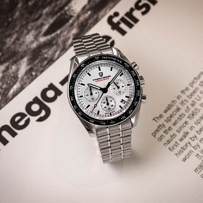 PGN Design Lorenzo Black and White white watch - product photo