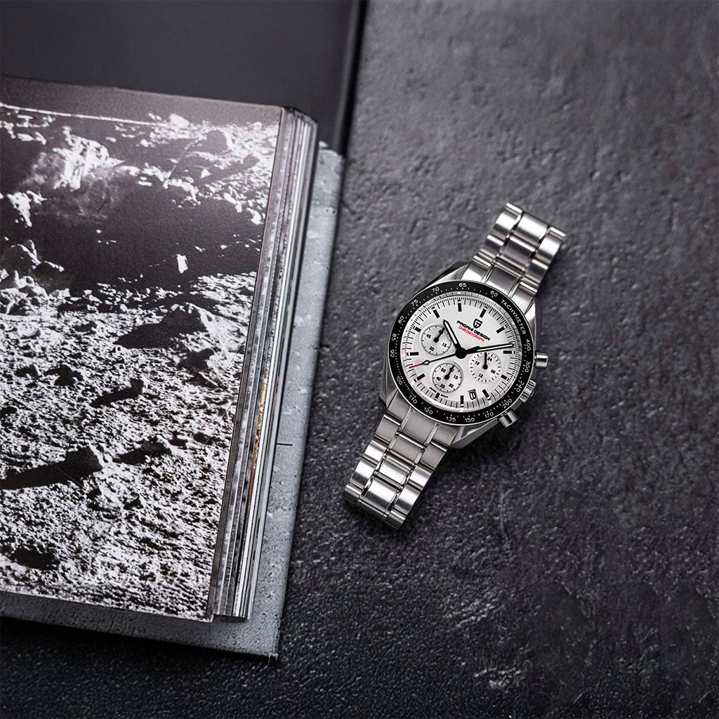 PGN Design Lorenzo Black and White white watch - product photo