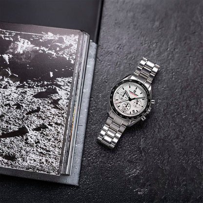 PGN Design Lorenzo Black and White white watch - product photo