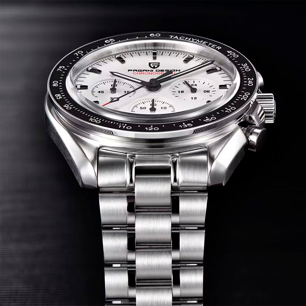 PGN Design Lorenzo Black and White white watch - product photo