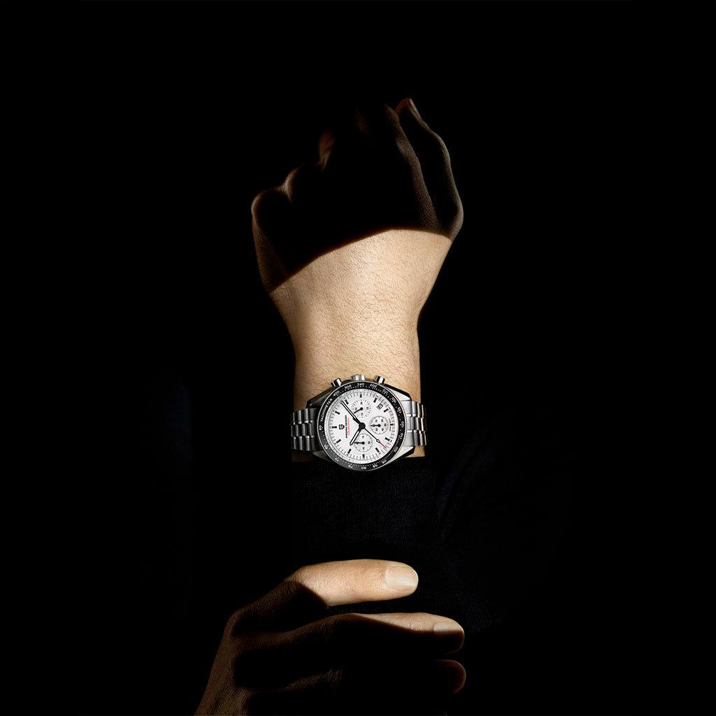 PGN Design Lorenzo Black and White white watch - product photo
