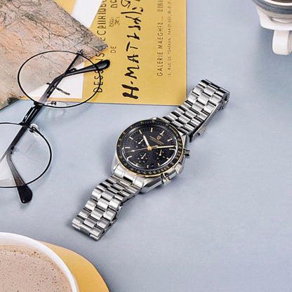 PGN Design Lorenzo Golden Black gold watch - product photo