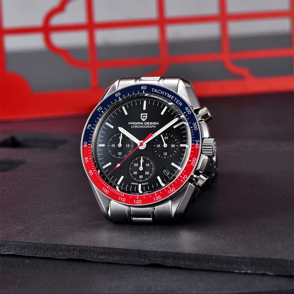 PGN Design Lorenzo Red and Black black watch - product photo