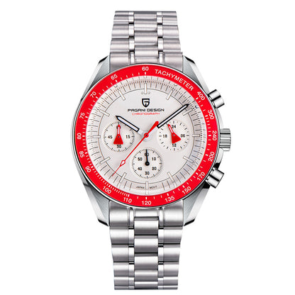 PGN Design Lorenzo Red Silver silver watch - product photo