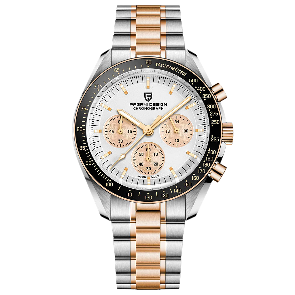 PGN Design Lorenzo White and Gold gold watch - product photo