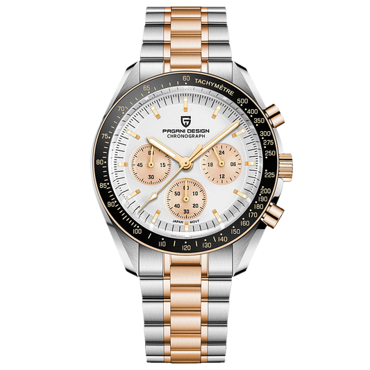 PGN Design Lorenzo White and Gold gold watch - product photo