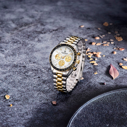 PGN Design Lorenzo White and Gold gold watch - product photo