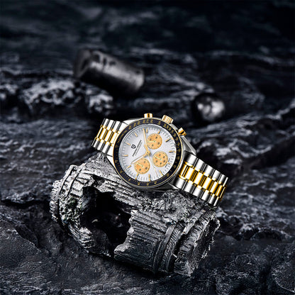 PGN Design Lorenzo White and Gold gold watch - product photo