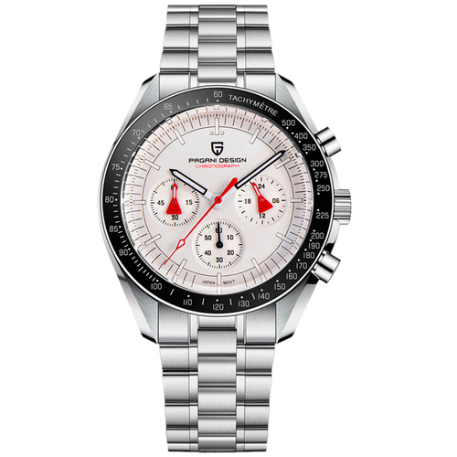 PGN Design Lorenzo White Silver white watch - product photo