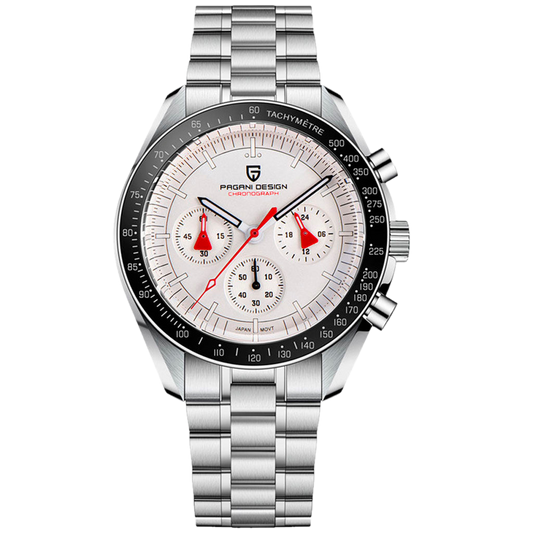PGN Design Lorenzo White Silver white watch - product photo