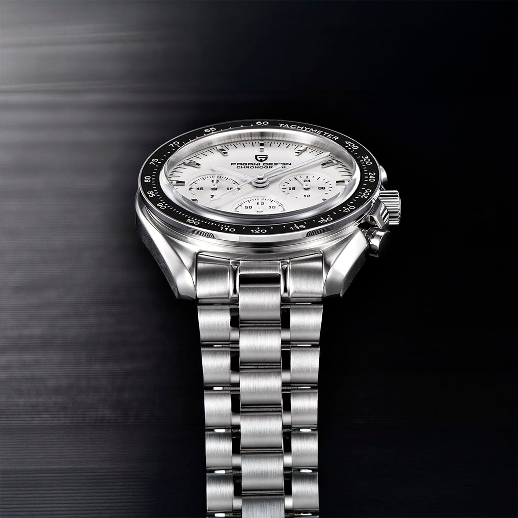 PGN Design Lorenzo White Silver white watch - product photo