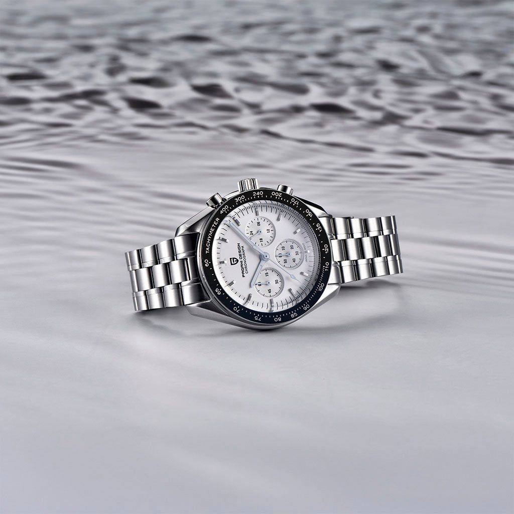PGN Design Lorenzo White Silver white watch - product photo
