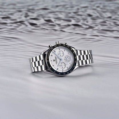 PGN Design Lorenzo White Silver white watch - product photo