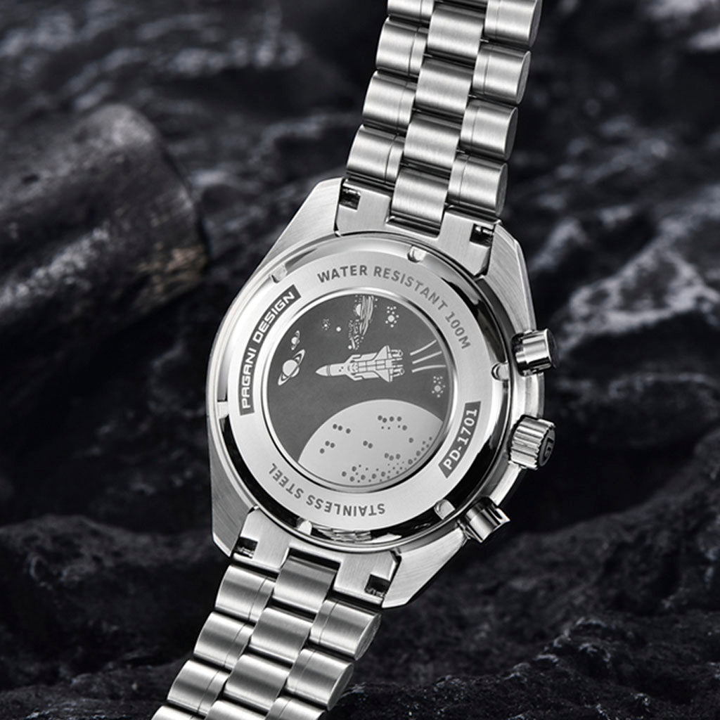 PGN Design Lorenzo White Silver white watch - product photo