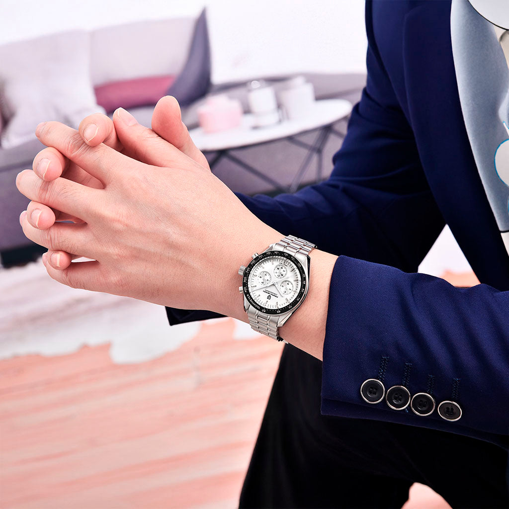 PGN Design Lorenzo White Silver white watch - product photo