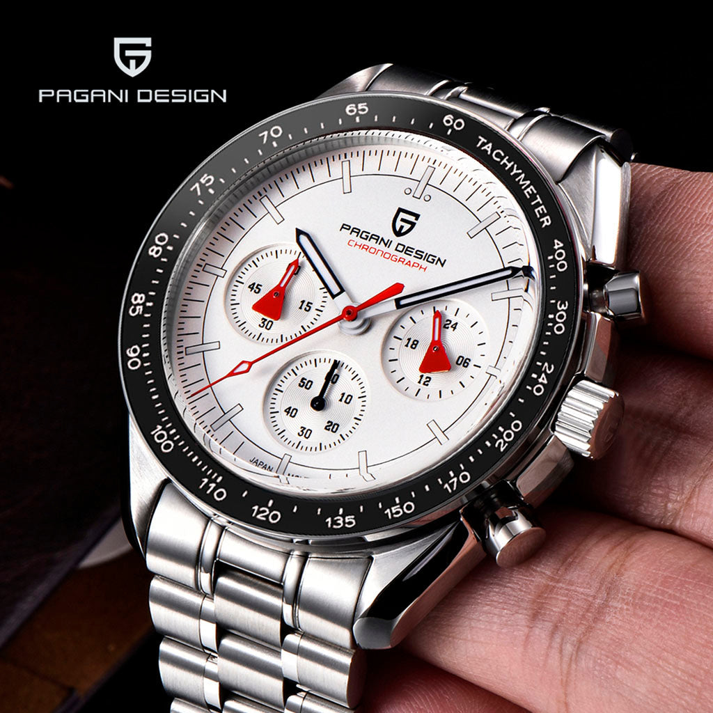 PGN Design Lorenzo White Silver white watch - product photo