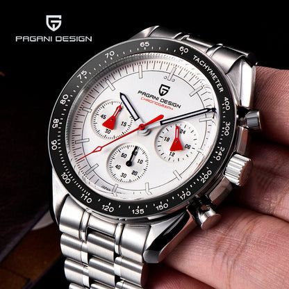 PGN Design Lorenzo White Silver white watch - product photo