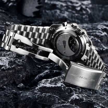 PGN Design Lorenzo White Silver white watch - product photo