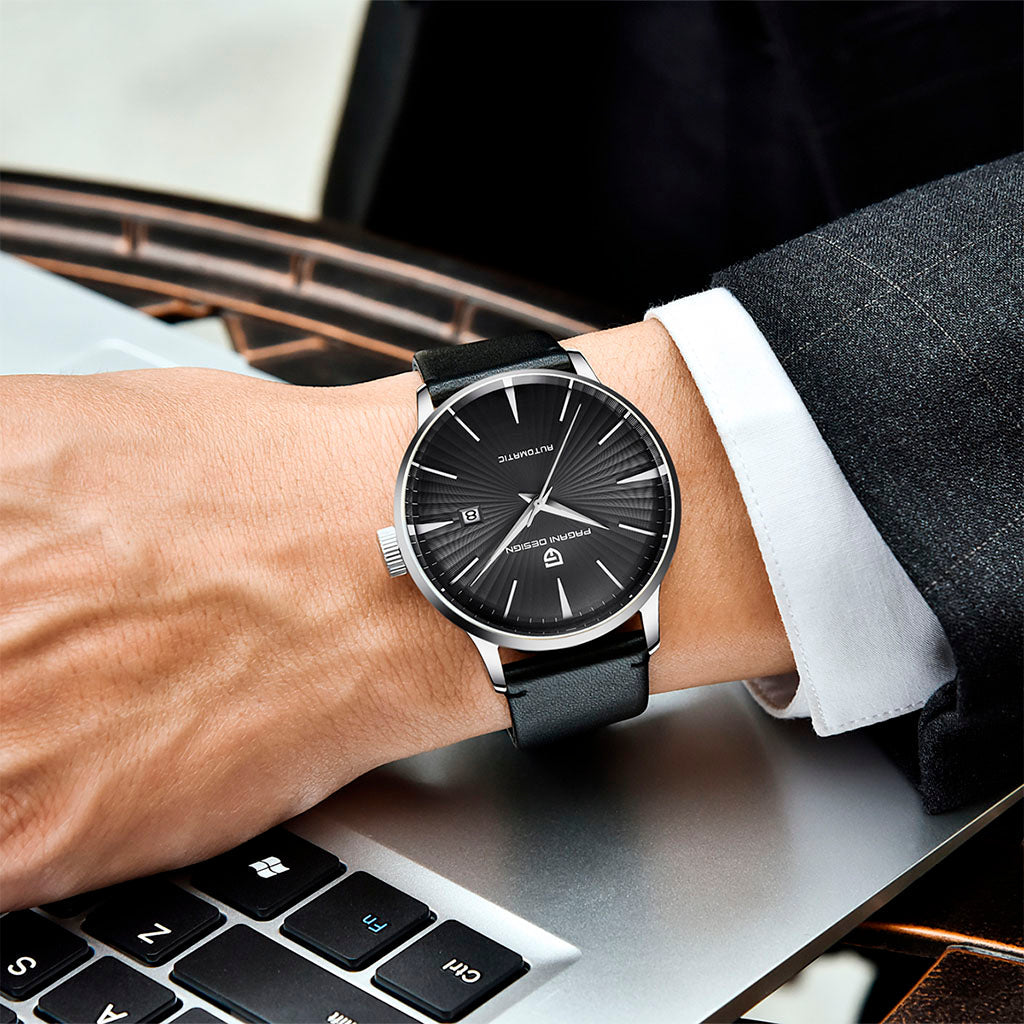 PGN Design Lugano Black Classic Edition black watch - product photo